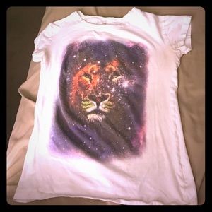 Lion/ galaxy t-shirt