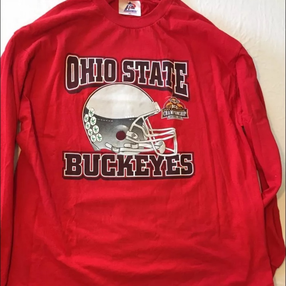 OHIO STATE 2007 Tostitos BOWL LONG SLEEVE RED XL