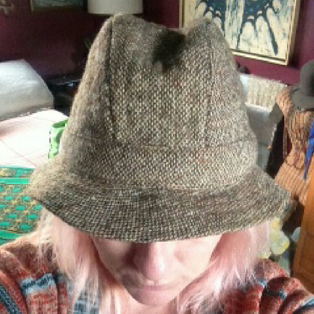 Vintage Wool Hat Tweed