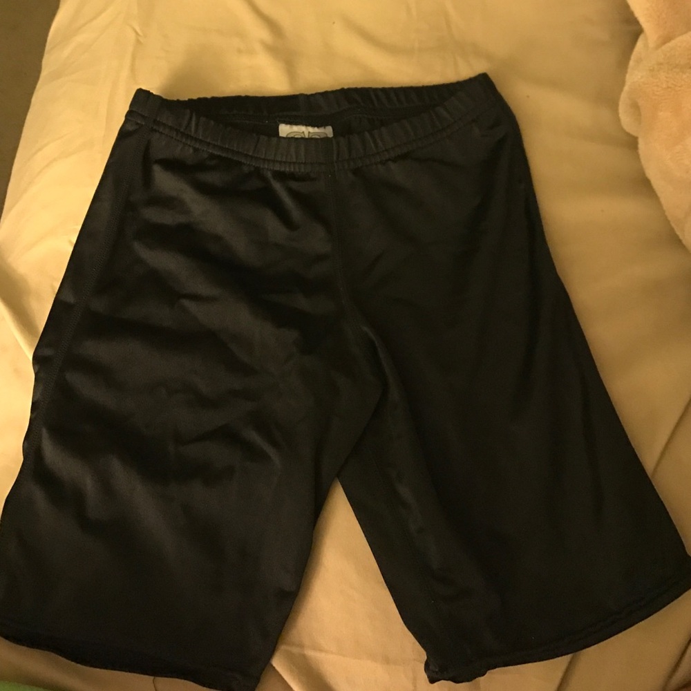 Black compression shorts