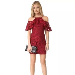 Black Halo Judd Mini Lace Dress