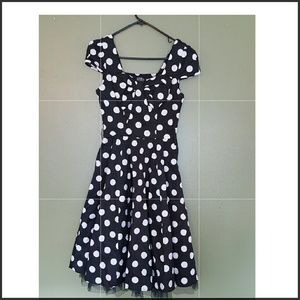 Hearts and Rose's of London Pinup Polka Dot dress