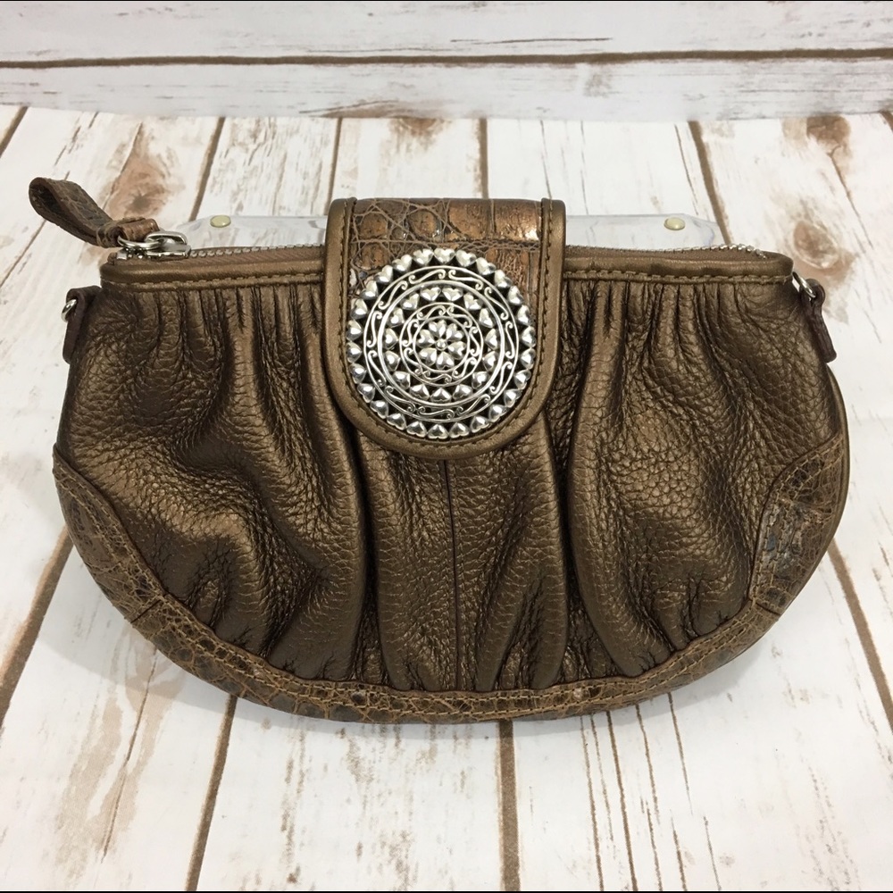 Brighton pretty touch pewter organizer Crossbody