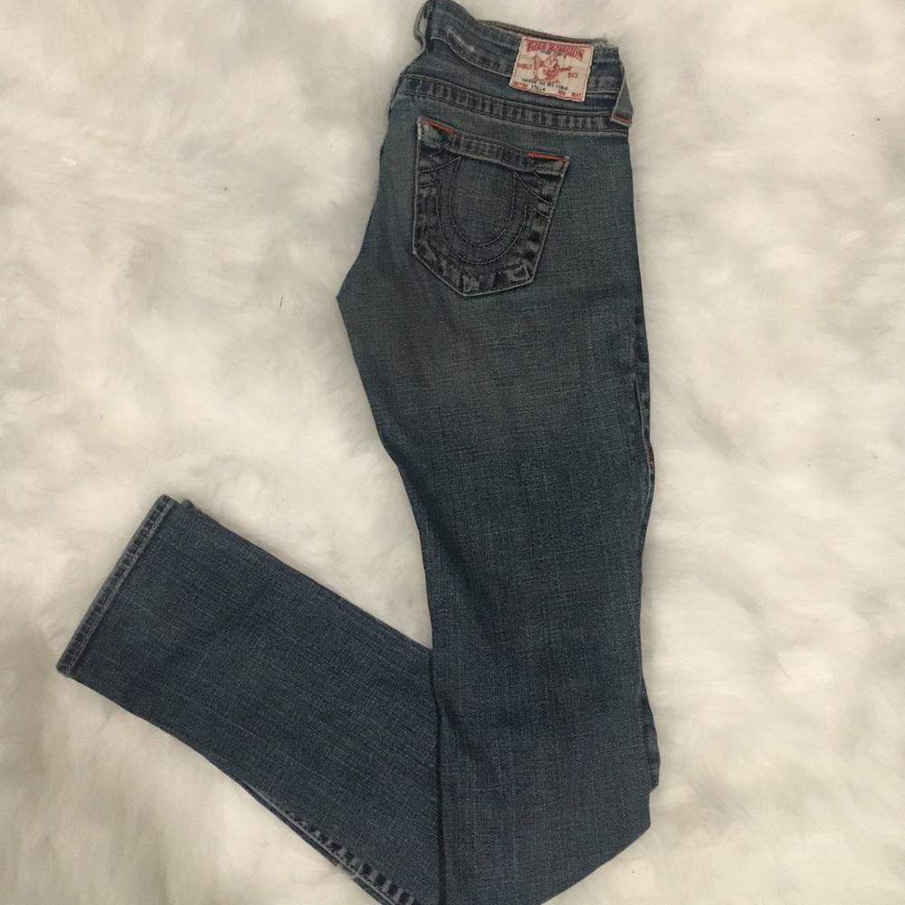Skinny Distressed True Religion Jeans