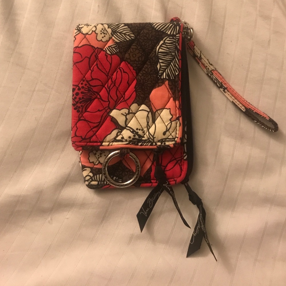 Double ID Wristlet VB In Mocha Rouche
