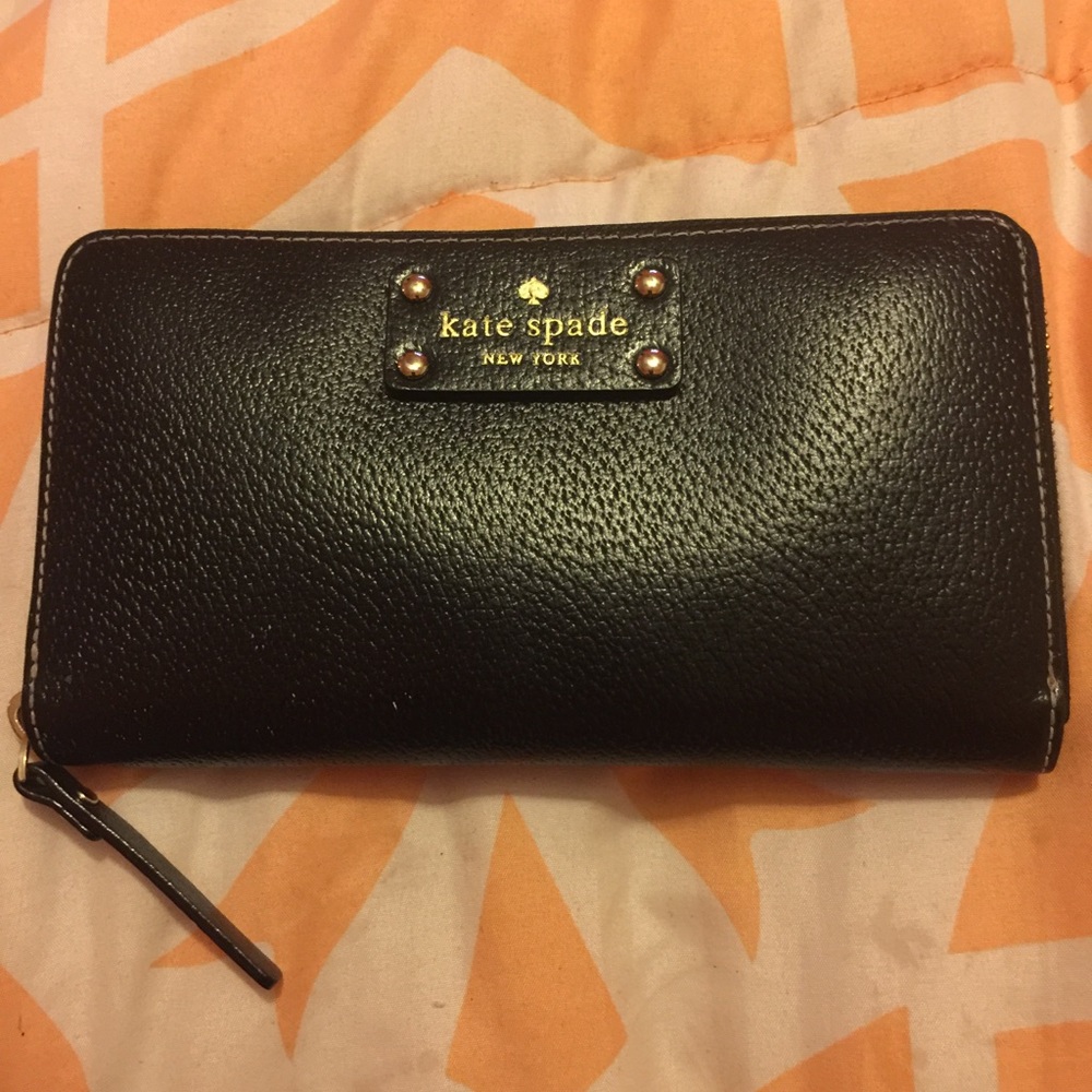 Original black leather Kate Spade wallet