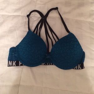Victoria secret Pink strappy back push up bra