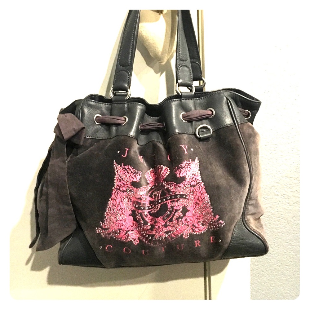 Gray/ Pink Juicy Couture Handbag