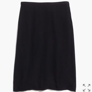 Madewell Black Slip Skirt