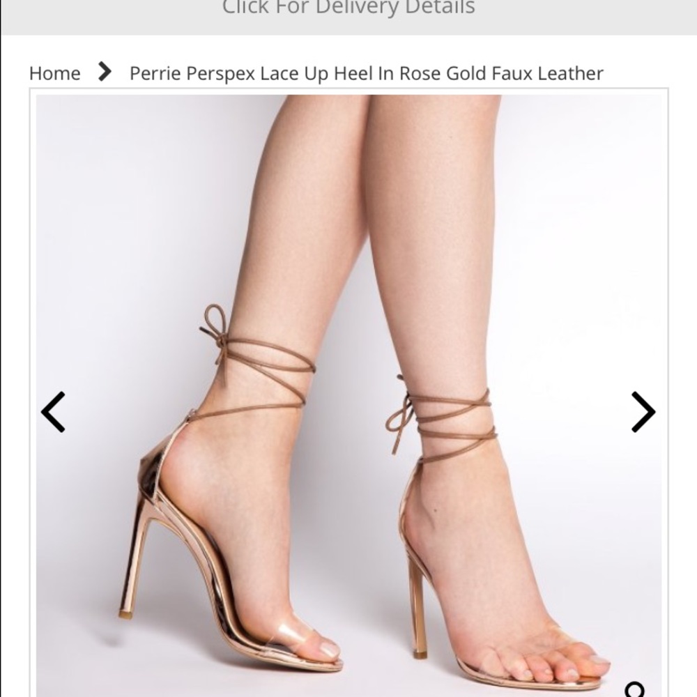 Rose gold sandals