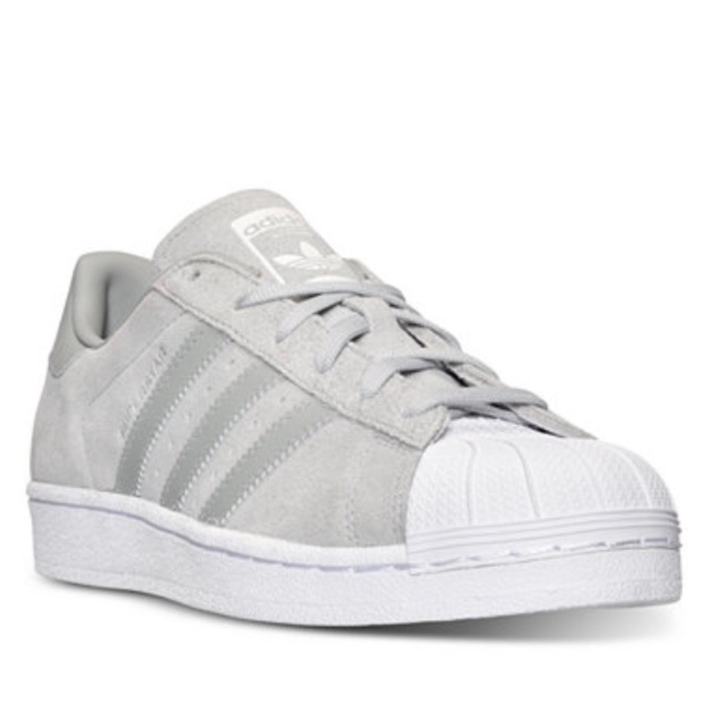 100% Authentic Adidas. Gray suede.