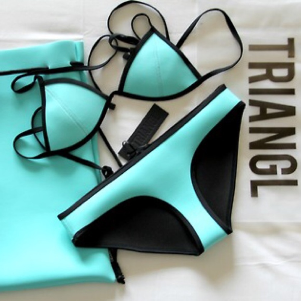 NWT Triangl Chloe Santa Rosa Splash Bikini + BAG