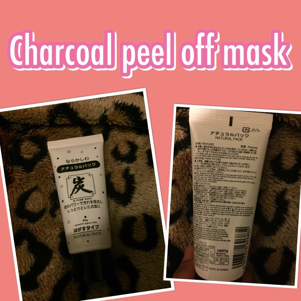 Black charcoal mask for blackheads