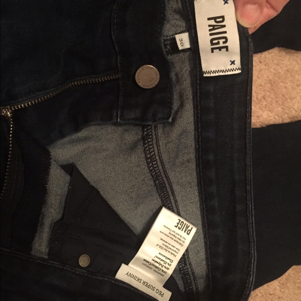 Paige peg super skinny denim