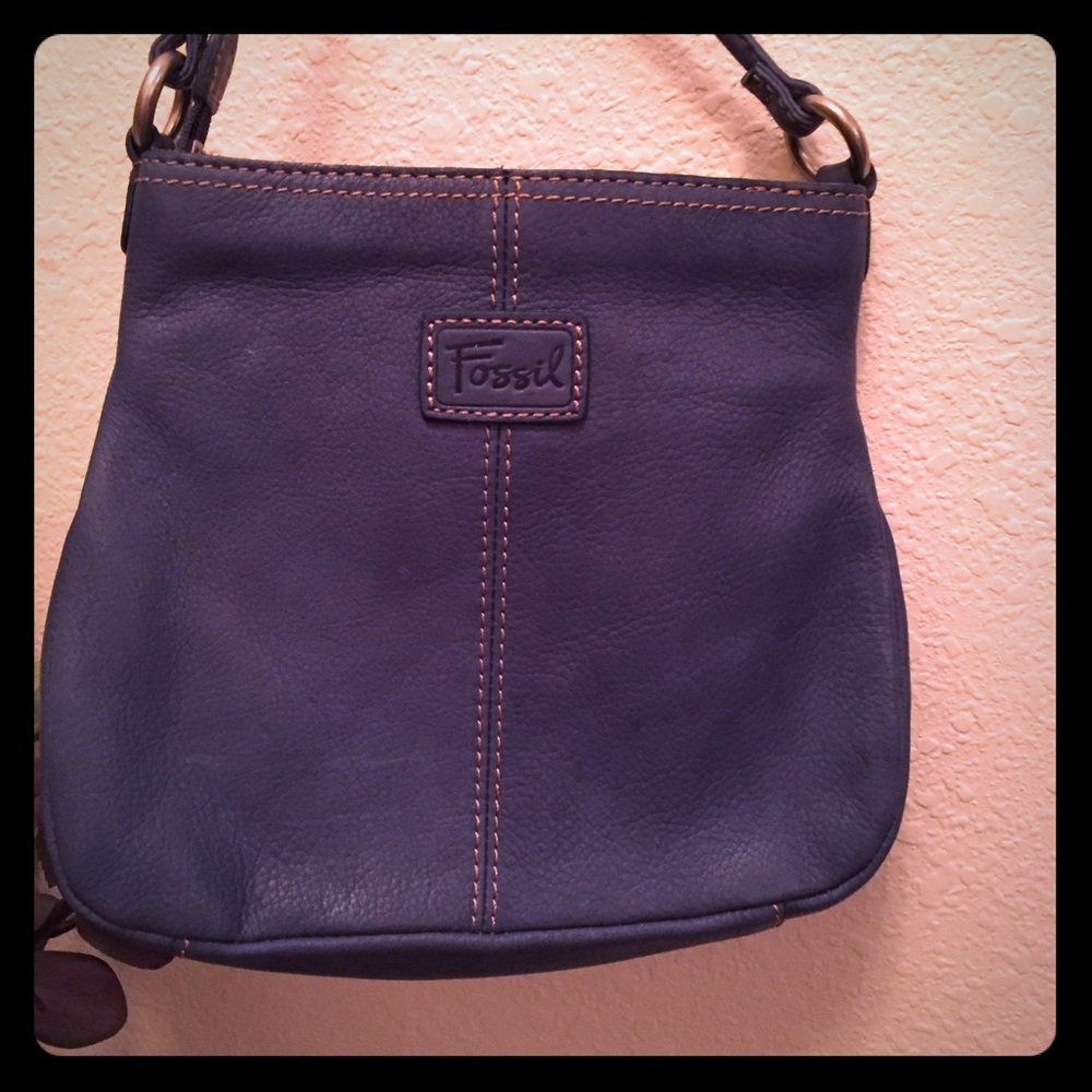 Authentic Fossil Crossbody Purse Blue