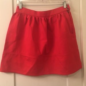Madewell Red Ponte Skirt