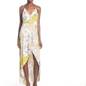 ASTR "Donna" Floral Print Maxi Dress
