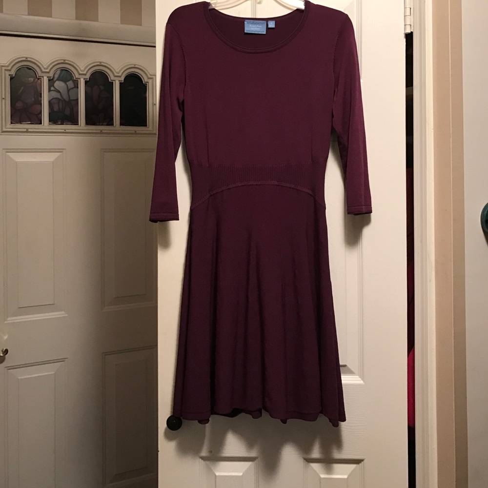 Vera Wang plum purple dress