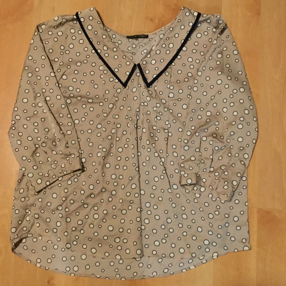Tan blouse