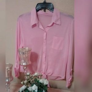 Pretty pink long sleeved tee
