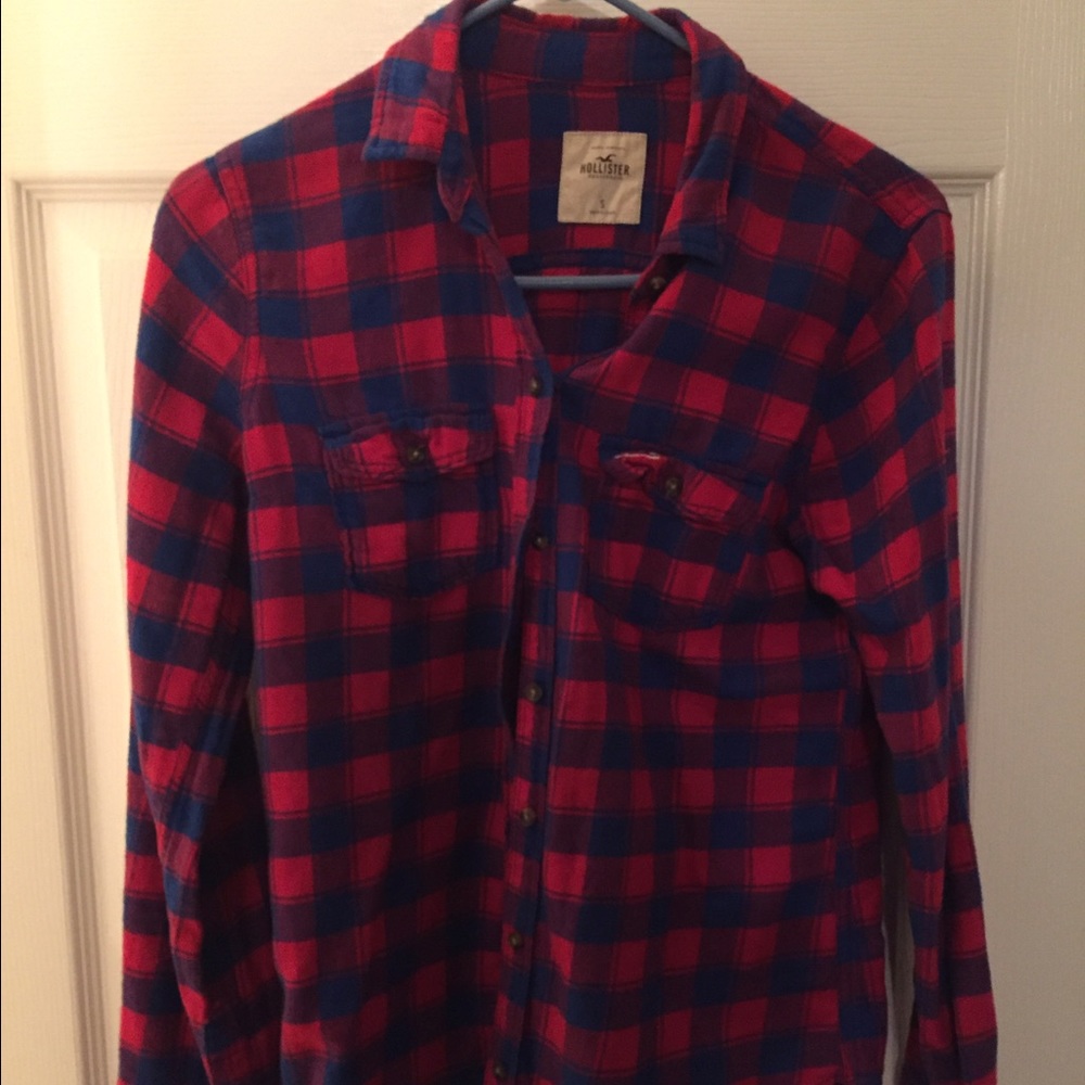 Hollister plaid button up