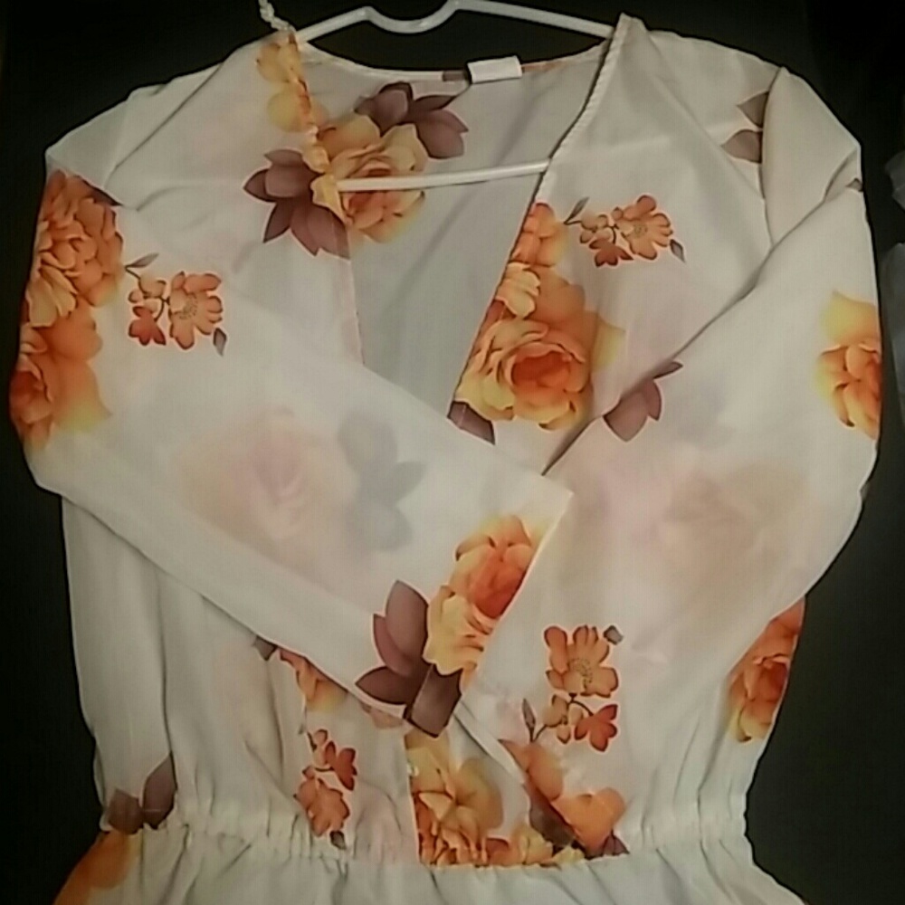 Reposhed floral romper