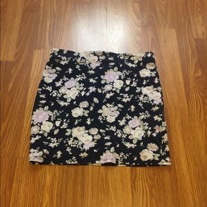 Floral pencil skirt