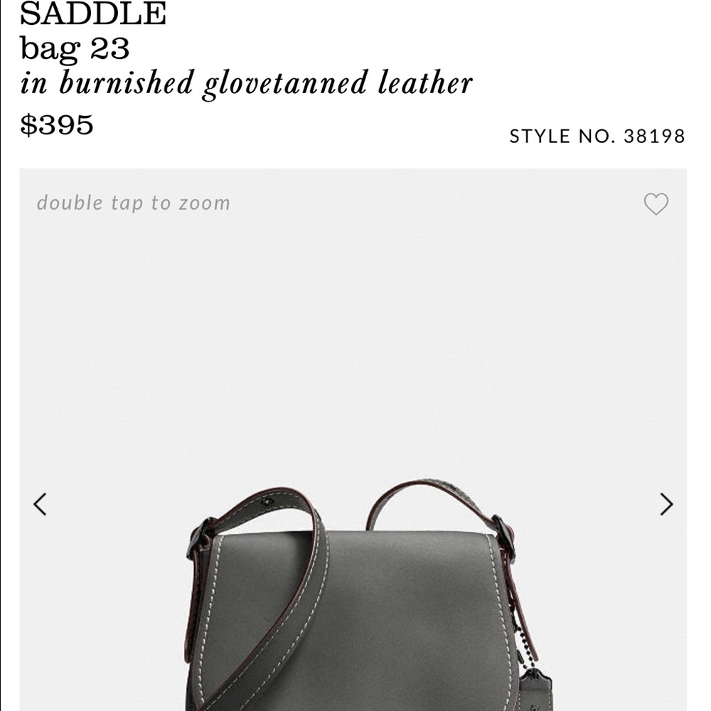 Coach saddle bag 23