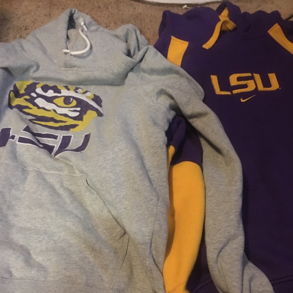 SOLD!!! Xxl and xl lsu hoodies