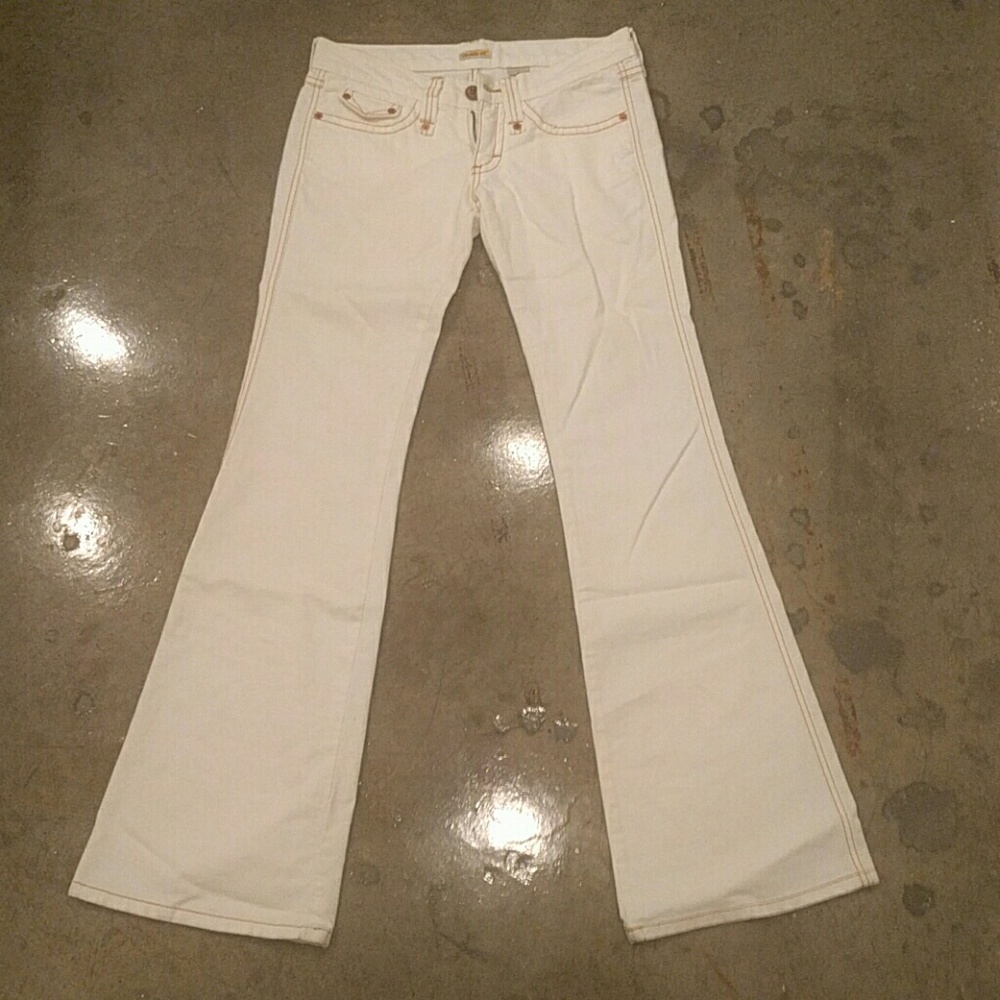 Frankie B ivory jeans size 4