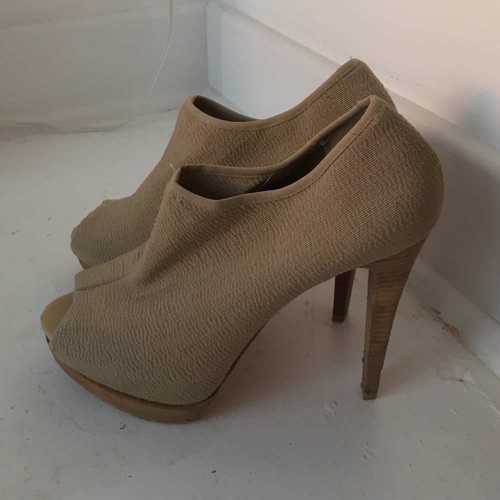 Stuart Weizmann Peep Toe Booties