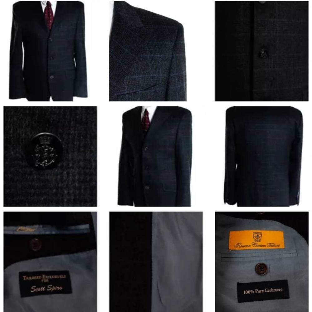 BESPOKE 100% CASHMERE ITALIAN SUIT see photos - Picture 2 of 4