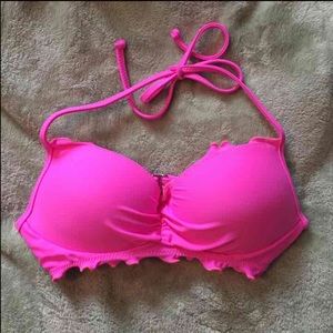 Hot pink bikini nation top