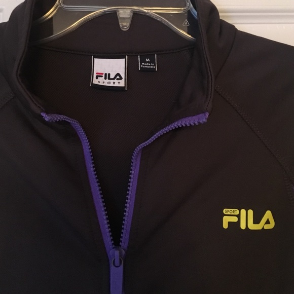 Grey and purple Fila track jacket - Picture 2 of 4
