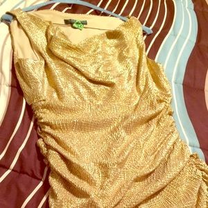Gold, cocktail/evening dress