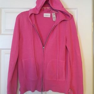 Pink Liz Claiborne zip up sweater hoodie