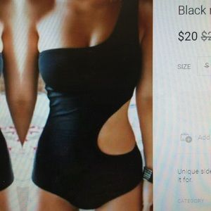 Black monokini