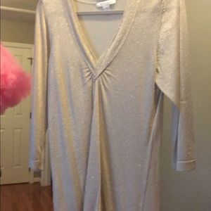 White House Black Market Gold Top