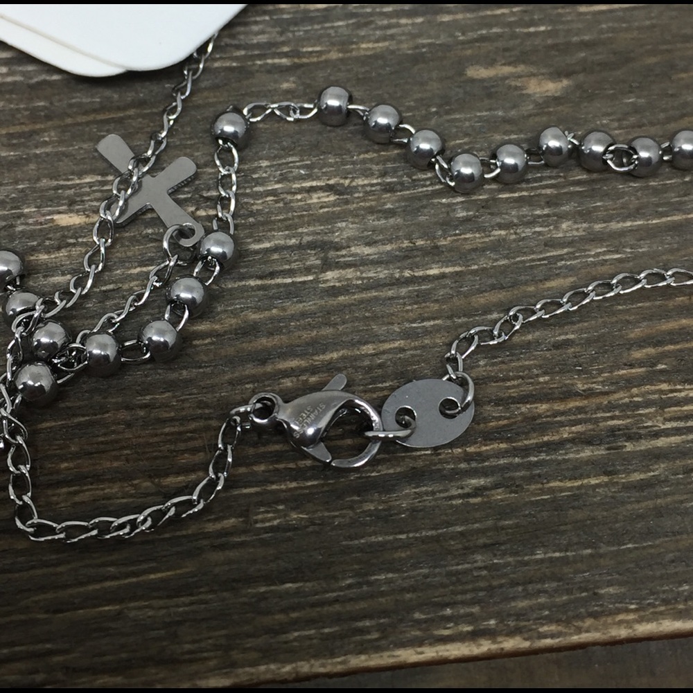 ⚠️CLOSET-CLEAN OUT⚠️Stainless Steel Rosary 5mm - Picture 5 of 7