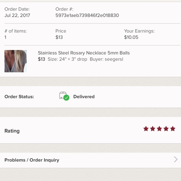 ⚠️CLOSET-CLEAN OUT⚠️Stainless Steel Rosary 5mm - Picture 6 of 7