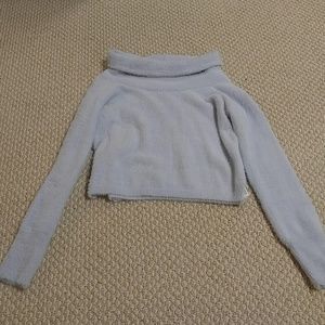 Forever 21 blue fuzzy sweater.