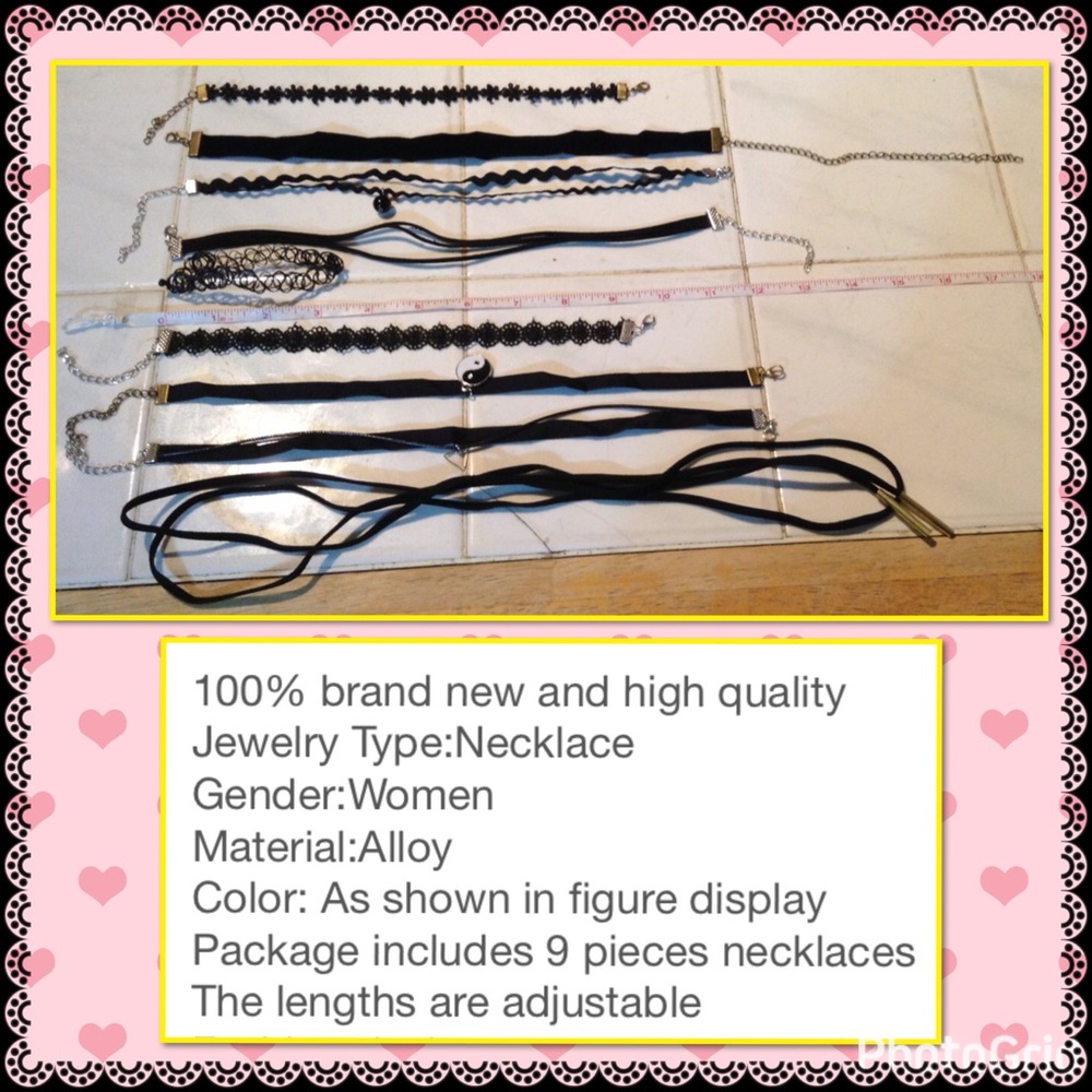 LAST SET 🆕 9 Pieces Chocker necklace set - Picture 2 of 2