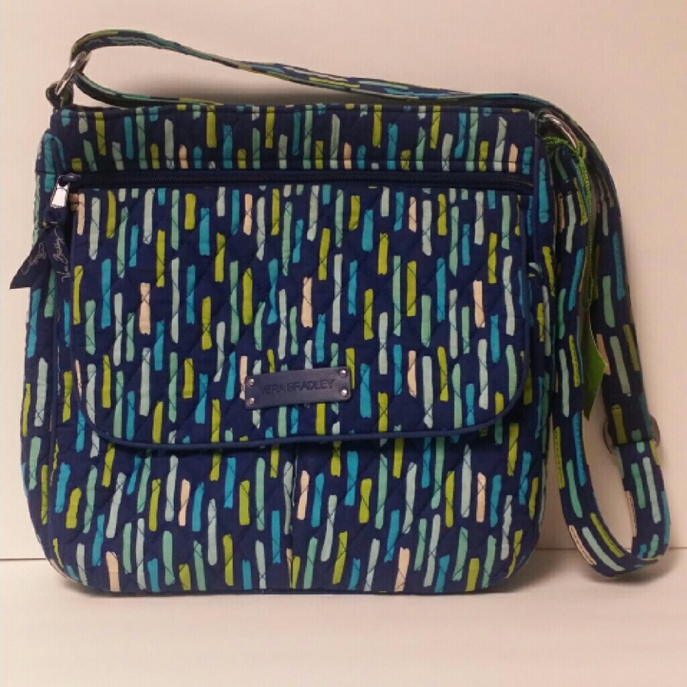 Vera Bradley kalina showers, double zip, mailbag