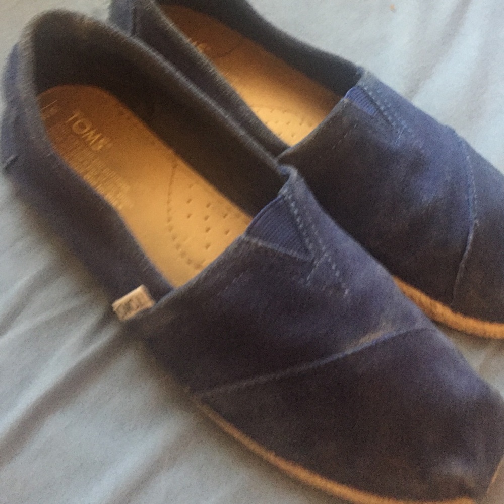 Royal Blue Toms with Rope Sole