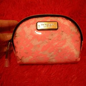 FIRM $ Victoria's Secret PINK Lace Cosmetic Bag