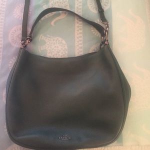 Coach green leather hobo/crossbody
