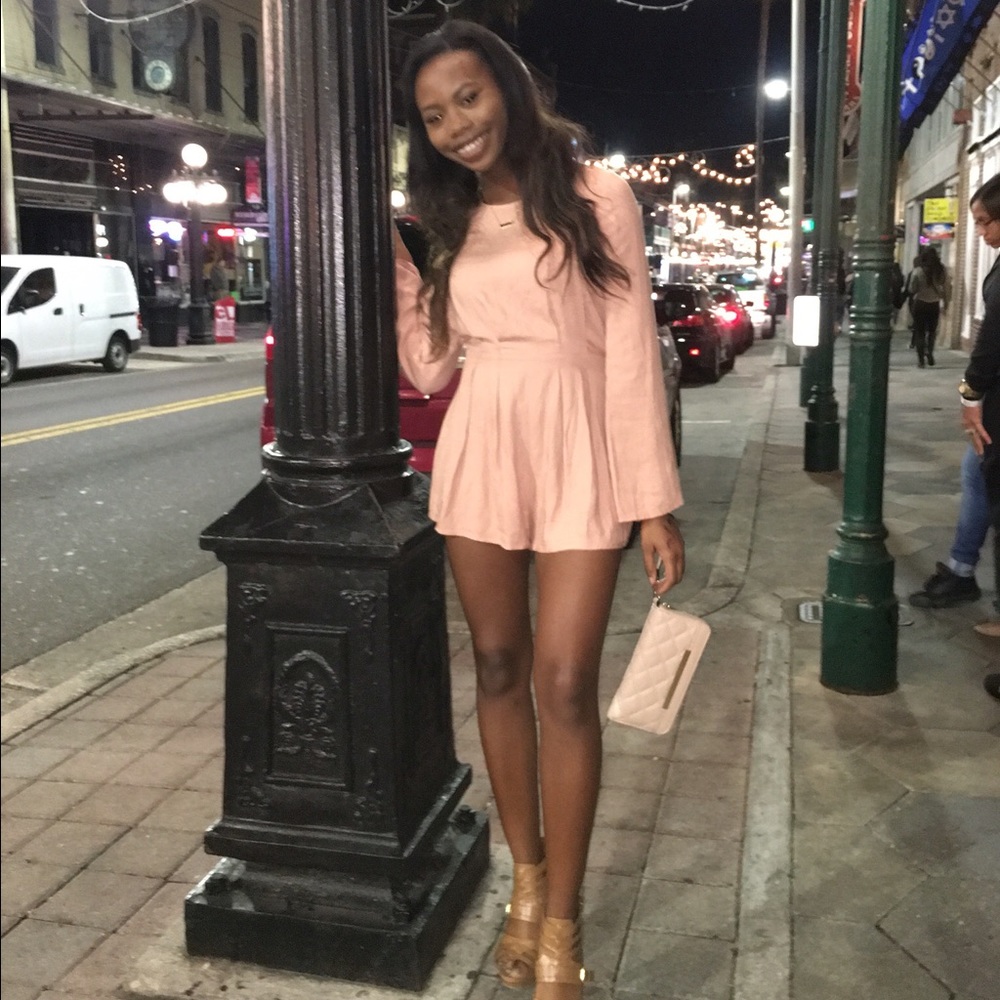 Bell Sleeve Open-Back Rumper