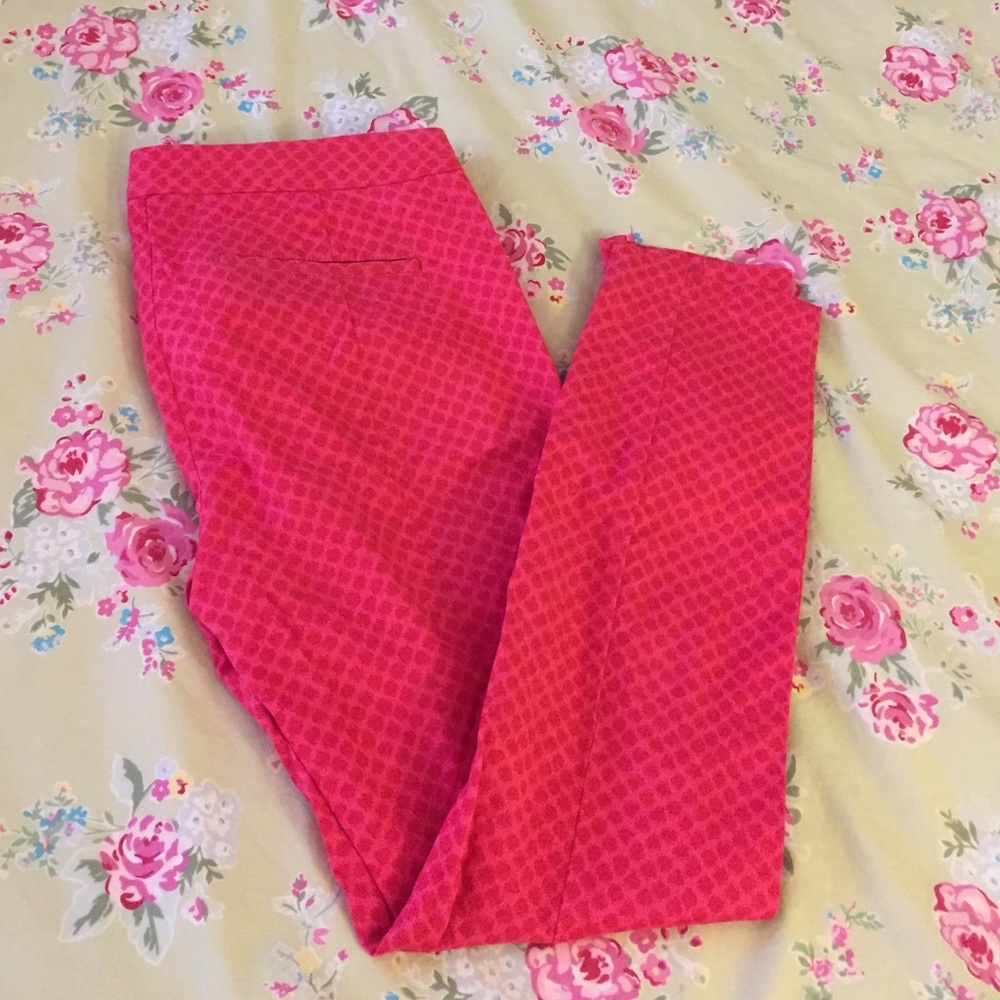 Hot pink pants