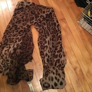 Chico's cheetah print scarf