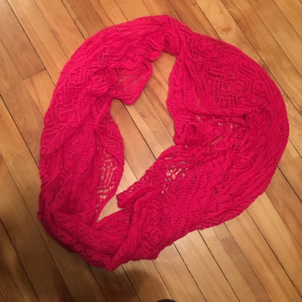 Hot pink Infiniti scarf